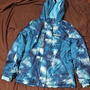 ZeroXposur Cosmic Blue Puffer Jacket